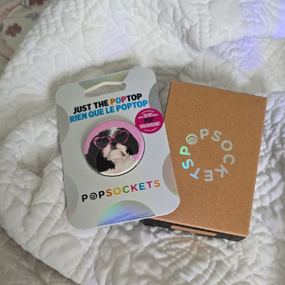 FREE W PURCHASE📱PopSocket Pet PopTop - Black and Pink